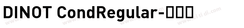 DINOT CondRegular字体转换
